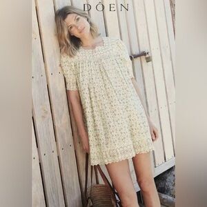 Doen Sterling dress in Liberty Moss Papillon - Small